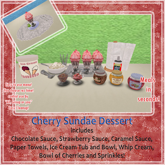 !-IE-! Cherry Sundae Dessert