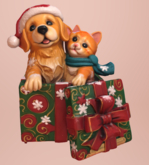 ALPHA Sculpts  Christmas Puppy and Kitten