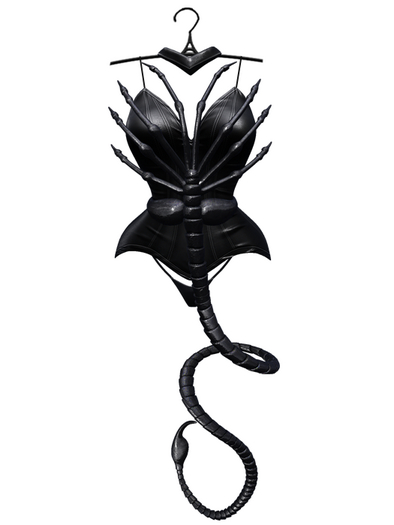 aprelle creature corset black
