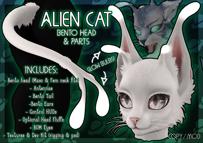 [FH] Alien Cat Head