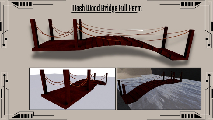 Mesh Wood Bridge Full Perm