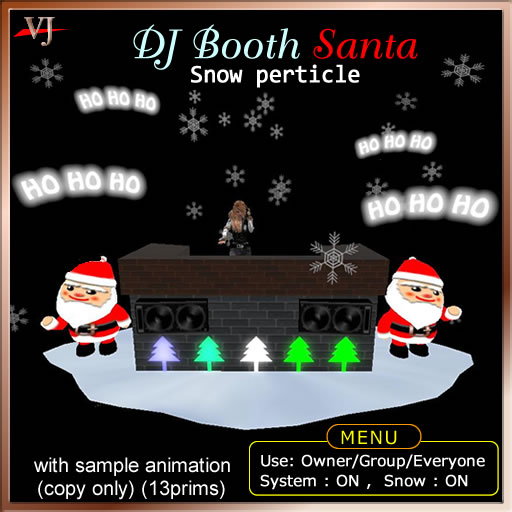 DJ Booth Christmas Santa