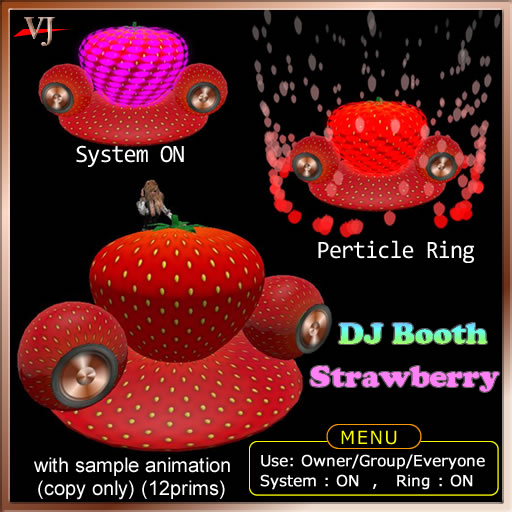 DJ booth Strawberry Ring