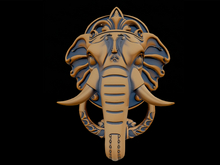 ELEPHANT head brass Door Knocker
