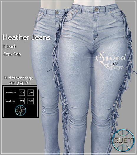Duet Heather Jeans Bleach 