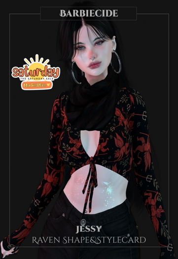 Barbiecide Jessy Shape&Stylecard For Raven