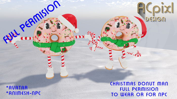 Christmas Donut man wear and npc