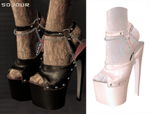 SOJOUR - Carmen platform heels - nude
