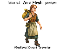 ZM PBR Medieval Dwarf Traveler FULL PERM MESH