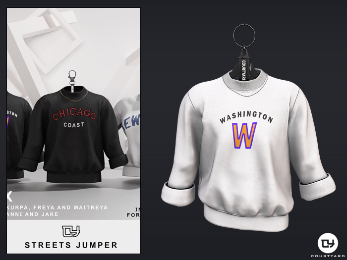 '' COURTYARD '' STREETS JUMPER - WASHINGTON WHITE