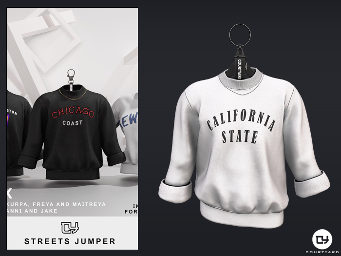 '' COURTYARD '' STREETS JUMPER - CALIFRONIA WHITE