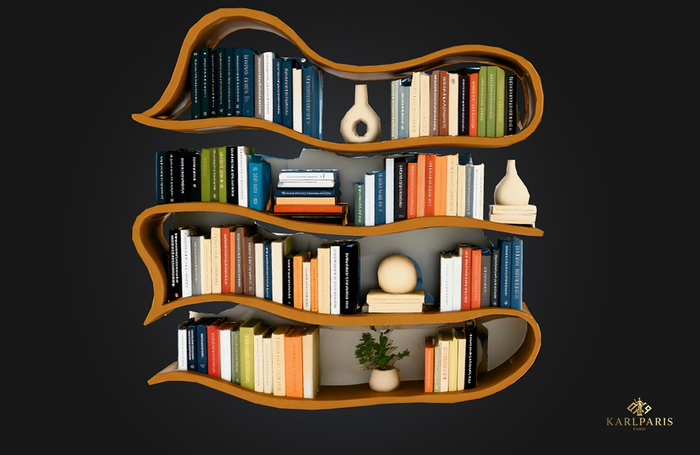 Curved Bookshelf Harmony Furniture – Stylish Home Bookshelf Decor