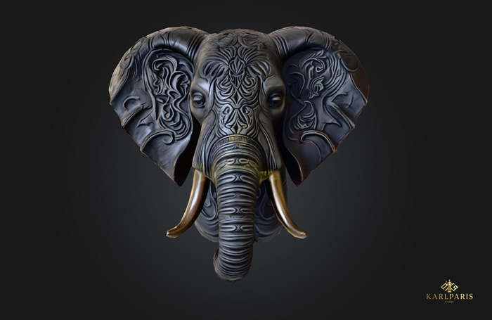Elephant Majesty Painting – Wildlife Wall Art Decor