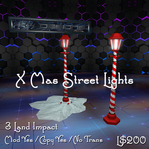 X Mas Street Lights 