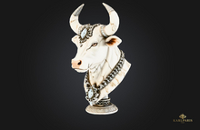 Opulent Bull Bust – Regal Animal Decor Sculpture