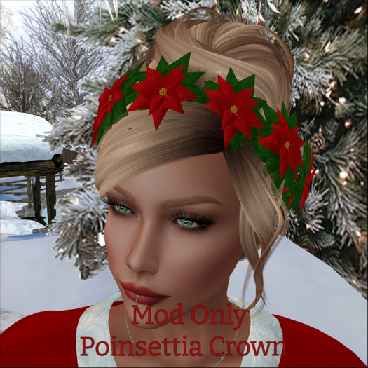 Closet Shopping-- Poinsettia Crown