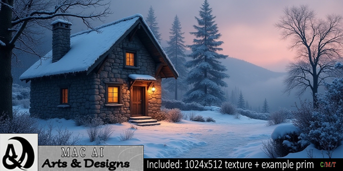 Winter Backdrop - Snow Cottage 6