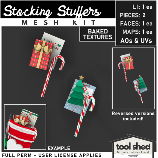 Tool Shed - Stocking Stuffers Mesh Kit - Christmas Decorations
