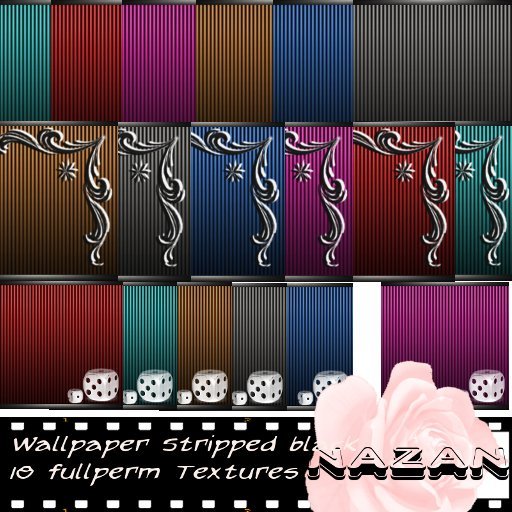.::NN::. Wallpaper Set black Strippes (fullperm)