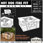 Tool Shed - Hot Dog Fire Pit Mesh Kit 