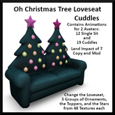 Oh Christmas Tree Loveseat - Cuddles - Ever Green