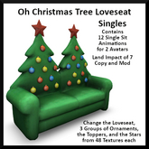 Oh Christmas Tree Loveseat - Singles - Ever Green