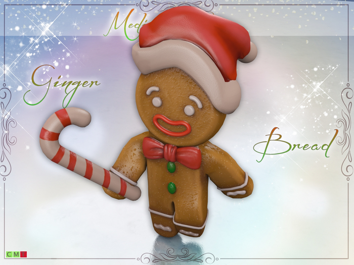[MF]  Christmas Gingerbread with candycane (Boxed)