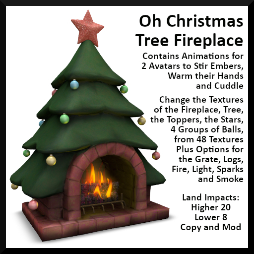 Oh Christmas Tree Fireplace - Ever Green