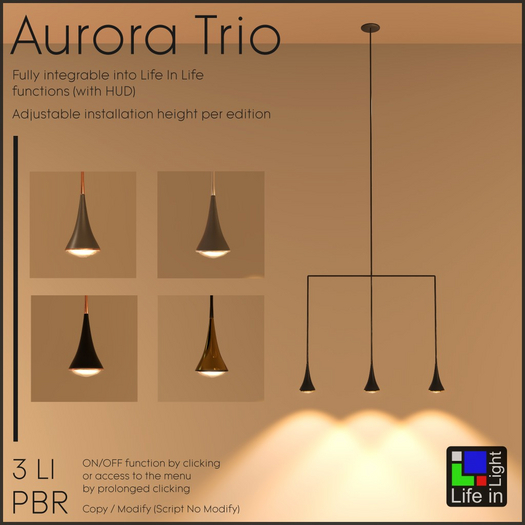 [Life In Light] - Aurora Trio Lamp