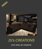 CORNER SOFA ANIMATED PBR BROWN LEATHER 3 COUNT Li 22 MESH