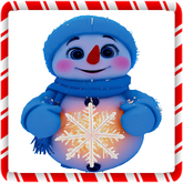 Snowman Gold Snowflake