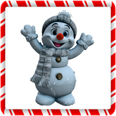 Snowman Wave Happy