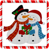 Two Snowmen,snowman couple