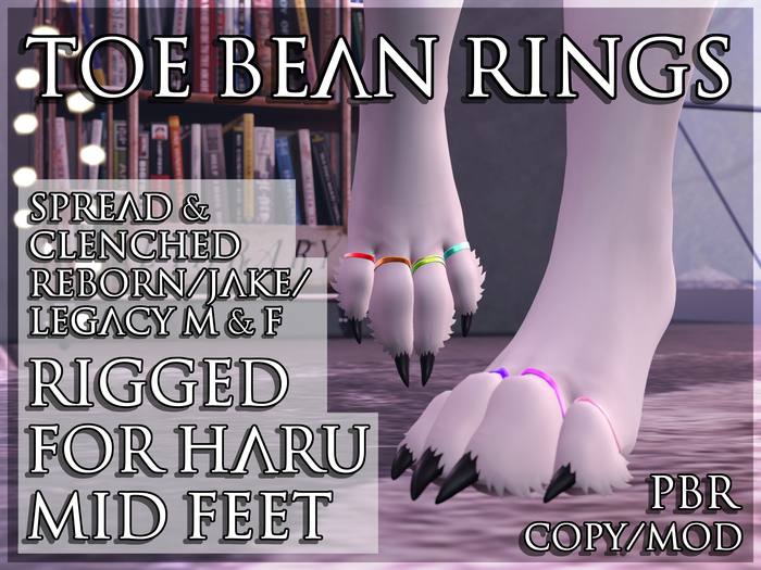 {YYK} Toe Bean Rings - Haru Mid - Unpack HUD
