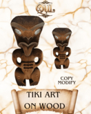 [QUL]Tiki Art on Wood *Quilombo Historical Decor*