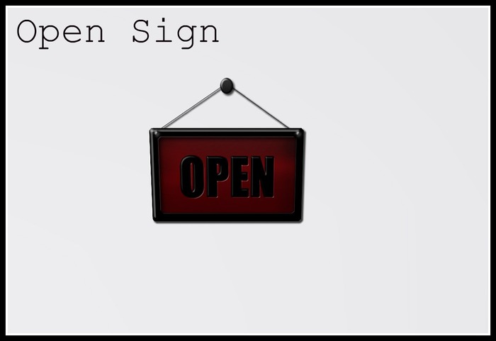 Open Sign
