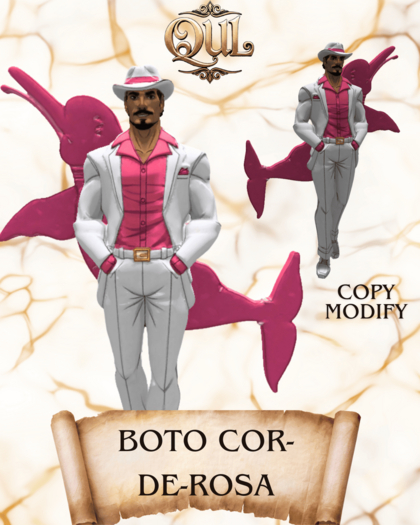 [QUL] Boto-cor-de-rosa *Quilombo Historical Decor*