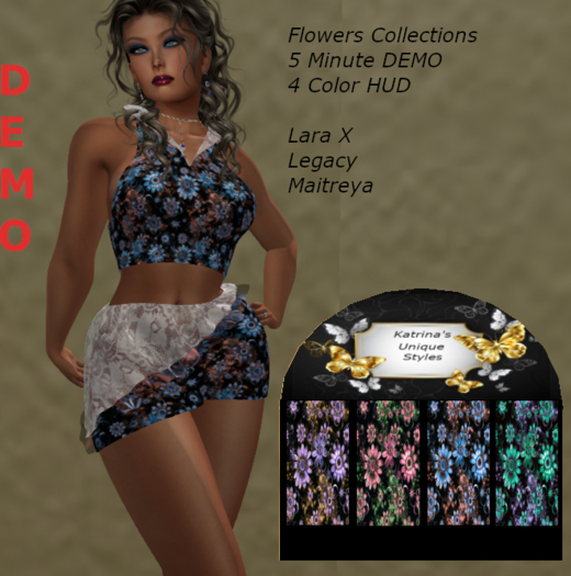 Flower Collection Top & Skirt - DEMO
