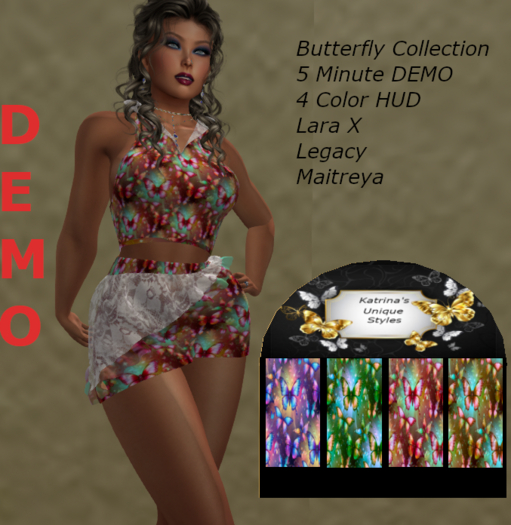 Butterfly Collection Top & Skirt - DEMO