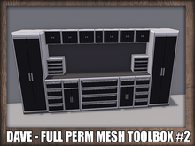 DAVE - FULL PERM MESH TOOLBOX #2 BLK N SLVR