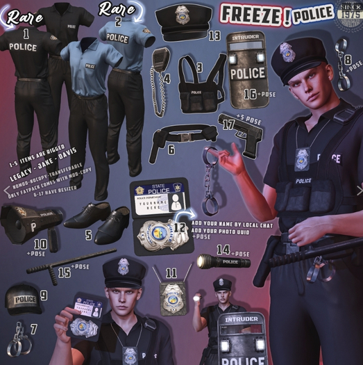 01.[Since1975] Freeze! Police - Suit RARE