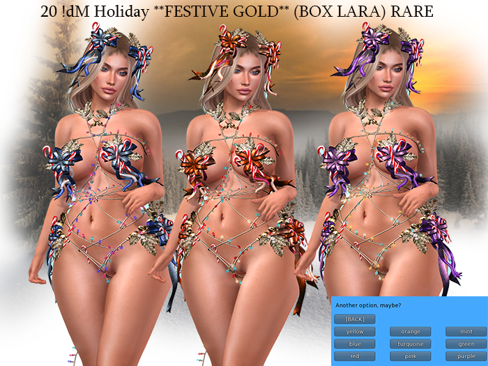 20 !dM Holiday **FESTIVE GOLD** (BOX LARA) RARE