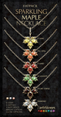 EarthStones Sparkling Maple Necklace ~ Fatpack