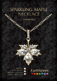 EarthStones Sparkling Maple Necklace ~ Diamond