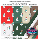 TBJ-Christmas SnowmenTexstures Pack 6 Full Permission