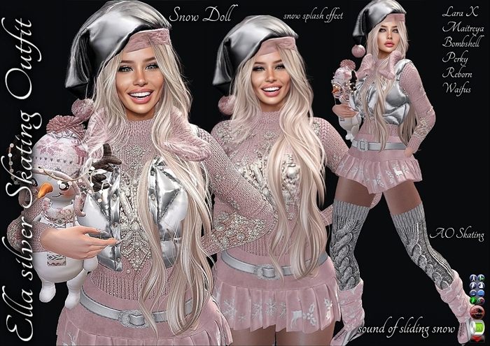 Ella Silver Skating Outfit