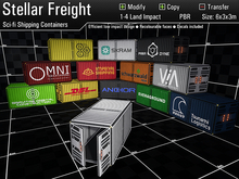 Stellar Freight: Sci-fi Shipping Containers
