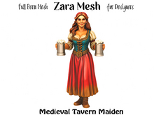 ZM PBR Medieval Tavern Maiden FULL PERM MESH