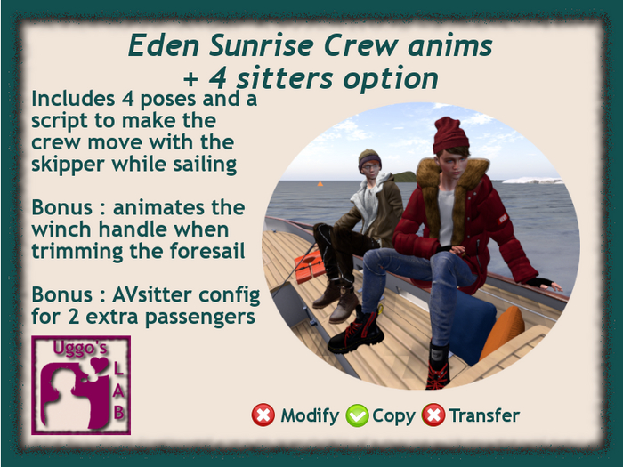 CrewAnims Add-On for Eden Sunrise