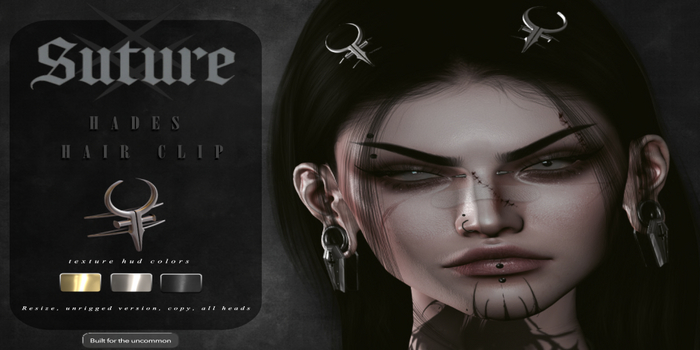 SUTURE - HAIR CLIP HADES